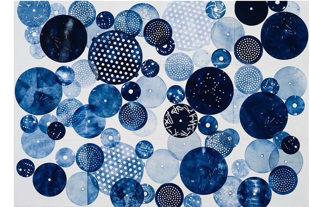 Catherine Farish, Micro Moons, Monoprint